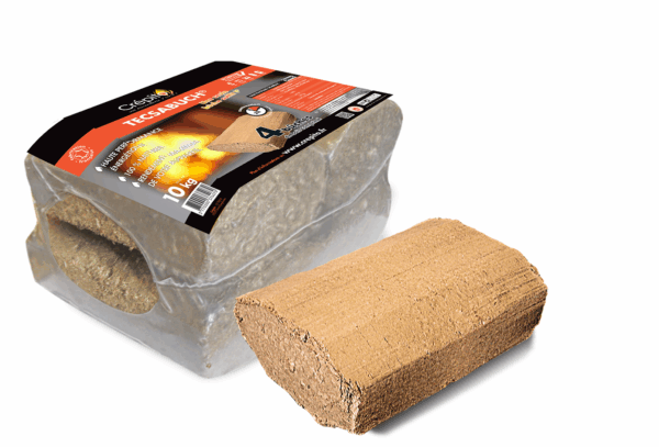 BÛCHES DE BOIS COMPRESSÉ TECSABUCH CRÉPITO (PALETTE DE 1T)