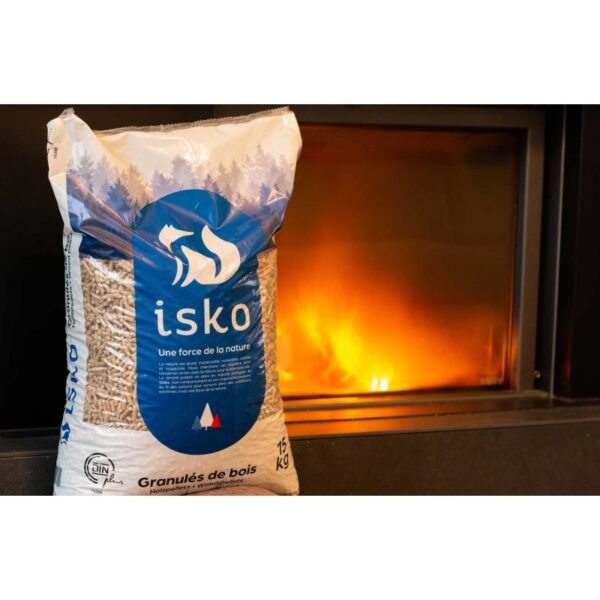 Granulés de bois ISKO - Palette de 65 sacs 975kg